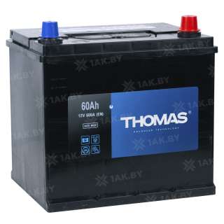 Аккумулятор THOMAS (60 Ah) 600 A, 12 V Обратная, R+ D23 00032944 Аккумулятор THOMAS (60 Ah) 600 A, 12 V Обратная, R+ D23 00032944