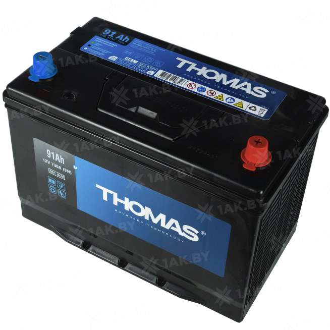 Аккумулятор THOMAS (91 Ah) 730 A, 12 V Обратная, R+ D31 00032941 0
