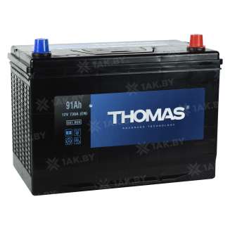 Аккумулятор THOMAS (91 Ah) 730 A, 12 V Обратная, R+ D31 00032941 1