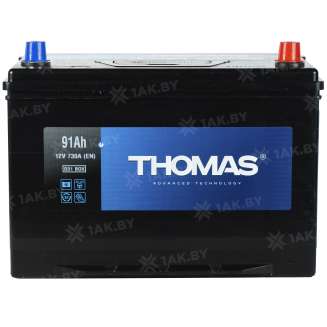 Аккумулятор THOMAS (91 Ah) 730 A, 12 V Обратная, R+ D31 00032941 2