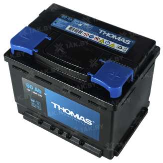 Аккумулятор THOMAS (60 Ah) 590 A, 12 V Обратная, R+ L2 00032935 1