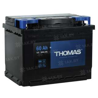 Аккумулятор THOMAS (60 Ah) 590 A, 12 V Обратная, R+ L2 00032935 Аккумулятор THOMAS (60 Ah) 590 A, 12 V Обратная, R+ L2 00032935