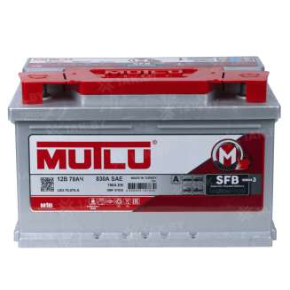 Аккумулятор MUTLU (78 Ah) 780 A, 12 V Обратная, R+ LB3 LB3.78.078.A 0