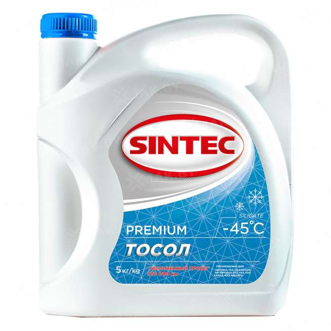 Охлаждающая жидкость Sintec Тосол -45, 5 кг., Россия 0