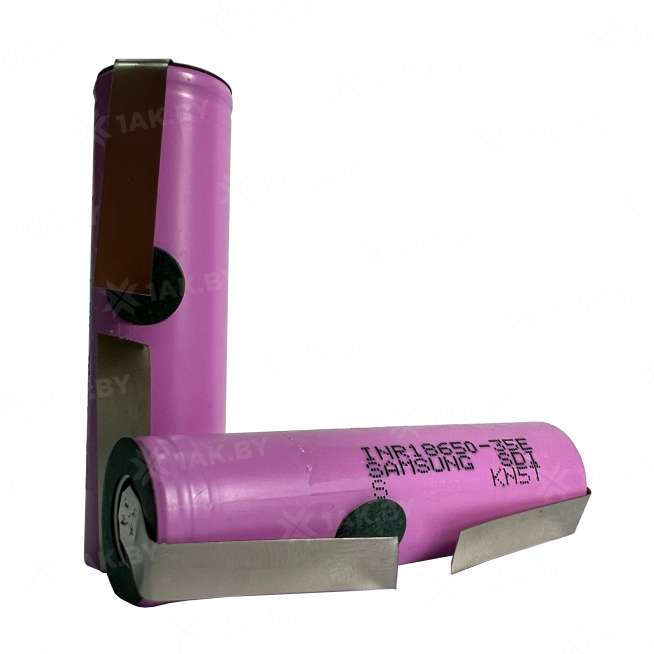 Аккумулятор Samsung Li-ion INR18650-35E с выводами под пайку (3.6 B, 3.45 А/ч, 13A) 0