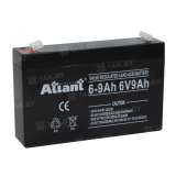 Аккумулятор ATLANT (9 Ah,6 V) AGM 151x34x100 1.28 кг
