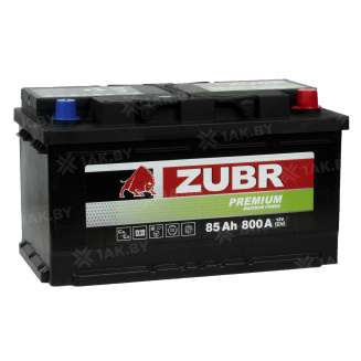 Аккумулятор ZUBR Premium (85 Ah) 800 A, 12 V Обратная, R+ LB4 2