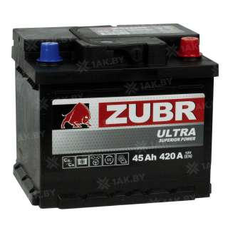 Аккумулятор ZUBR Premium (45 Ah) 480 A, 12 V Обратная, R+ LB1 Аккумулятор ZUBR Premium (45 Ah) 480 A, 12 V Обратная, R+ LB1