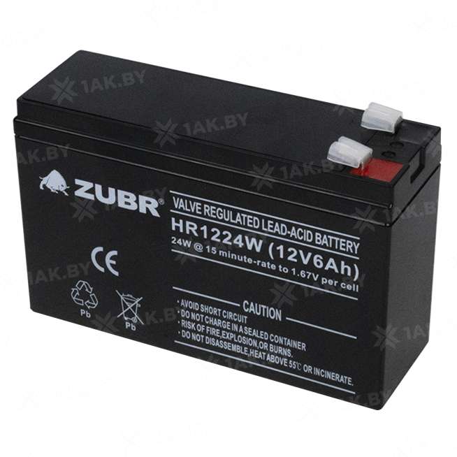 Аккумулятор ZUBR для ИБП, детского электромобиля, эхолота (6 Ah,12 V) AGM 151x51x99 1.94 кг 6