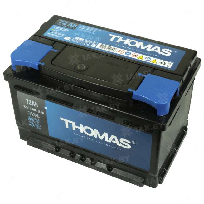 Аккумулятор THOMAS (72 Ah) 740 A, 12 V Обратная, R+ LB3 00032939 2