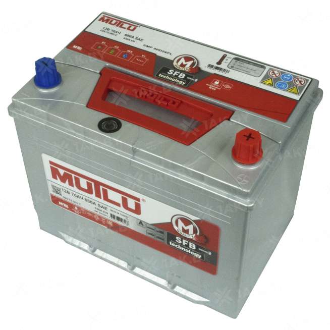 Аккумулятор MUTLU (70 Ah) 630 A, 12 V Обратная, R+ D26 D26.70.063.C 0