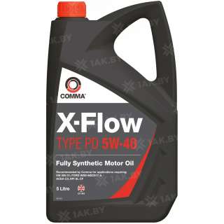 Масло моторное COMMA 5W40 X-FLOW TYPE PD 5л.