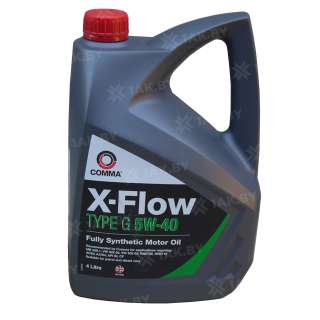 Масло моторное COMMA 5W40 X-FLOW TYPE G 5л.