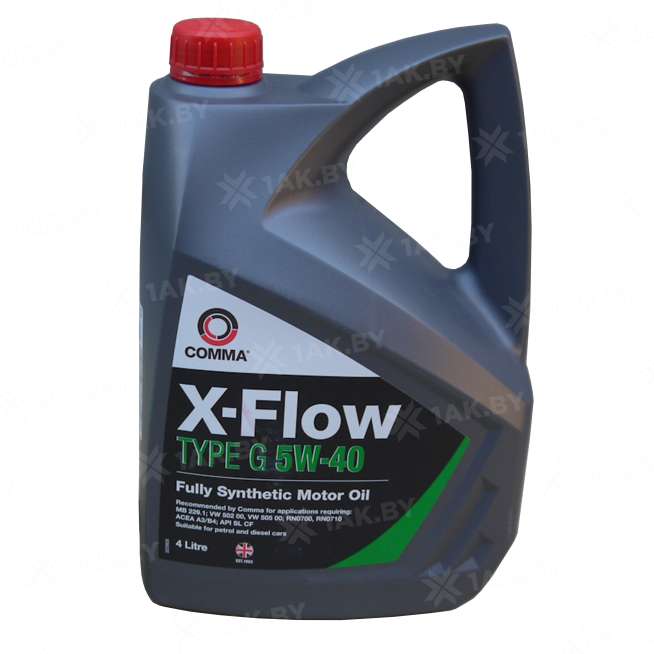 Масло моторное COMMA 5W40 X-FLOW TYPE G 5л. 0