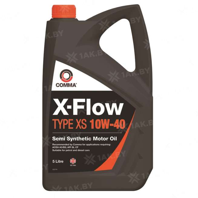 Масло моторное COMMA 10W40 X-FLOW TYPE XS 5л. 0
