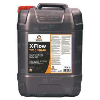 Масло моторное COMMA 10W40 X-FLOW TYPE S 20л.