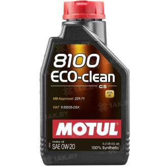 Масло моторное Motul 8100 Eco-Clean 0W-20 1л. 0