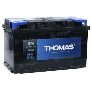 Аккумулятор THOMAS (80 Ah) 740 A, 12 V Обратная, R+ L4 00032940
