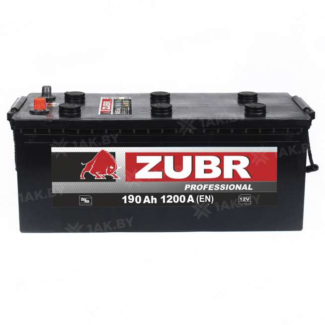 Аккумулятор ZUBR Professional (190 Ah) 1200 A, 12 V Прямая, L+ D5 0