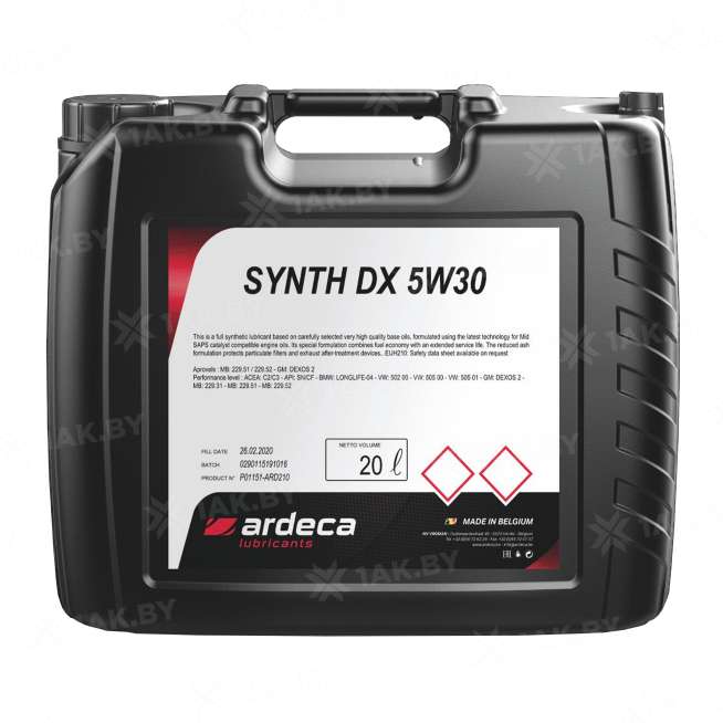 Масло моторное ARDECA SYNTH-DX 5W30, 20 л 0