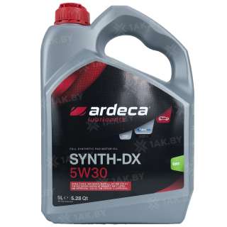 Масло моторное ARDECA SYNTH-DX 5W30, 5 л Масло моторное ARDECA SYNTH-DX 5W30, 5 л