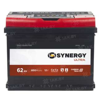 Аккумулятор SYNERGY (62 Ah) 600 A, 12 V Обратная, R+ LB2 0