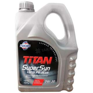 Масло моторное FUCHS TITAN Supersyn LONGLIFE PLUS 0W-30 VW506.01, 5л