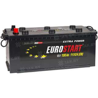 Аккумулятор EUROSTART (190 Ah) 1150 A, 12 V Обратная, R+ D5 EUF1904ETUR Аккумулятор EUROSTART (190 Ah) 1150 A, 12 V Обратная, R+ D5 EUF1904ETUR