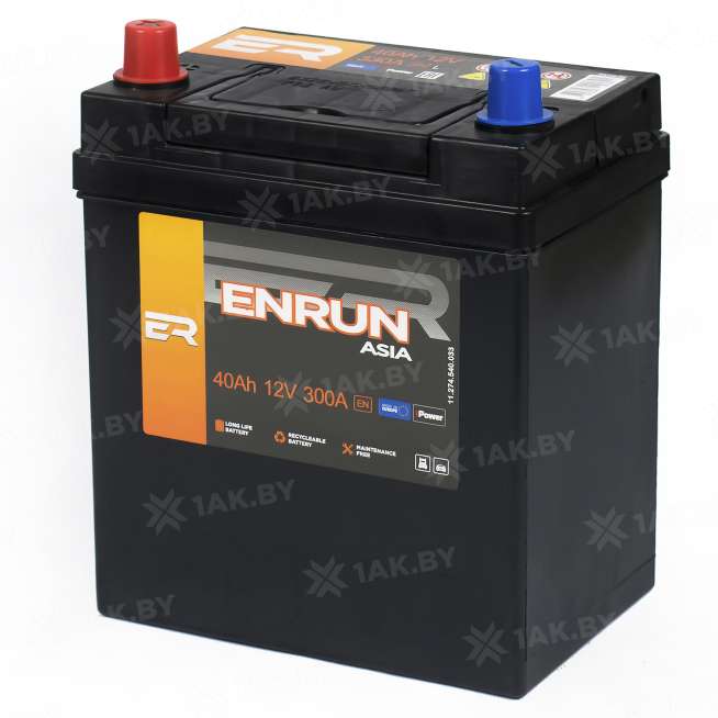 Аккумулятор ENRUN TOP Asia (40 Ah) 300 A, 12 V Прямая, L+ B19 EN401JP 3
