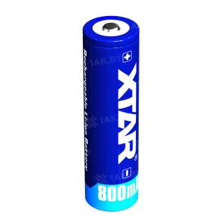 Аккумуляторный элемент XTAR  Li-ion 14500HE-PCB с защитой (3.7 V, 800 mAh, 1.5A)
