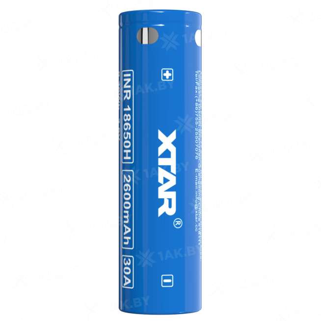 Аккумуляторный элемент XTAR  Li-ion NCR18650H (3.6 В, 2600 мАч) 2