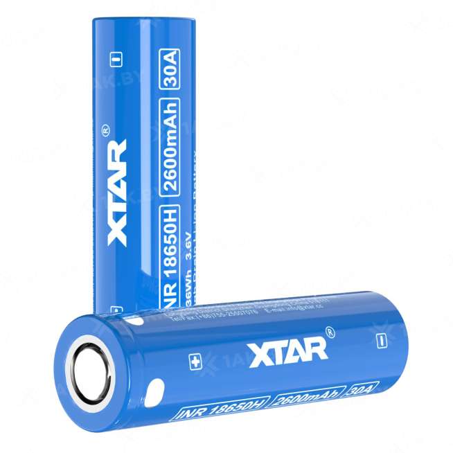 Аккумуляторный элемент XTAR  Li-ion NCR18650H (3.6 В, 2600 мАч) 4