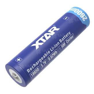 Аккумуляторный элемент XTAR  Li-ion NCR18650-26F-PCB с защитой (3.6 В, 2600 мАч) 0