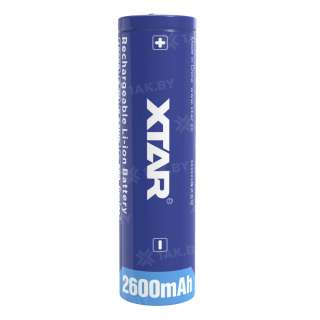 Аккумуляторный элемент XTAR Li-ion NCR18650-26F-PCB с защитой (3.6 В, 2600 мАч) Аккумуляторный элемент XTAR Li-ion NCR18650-26F-PCB с защитой (3.6 В, 2600 мАч)