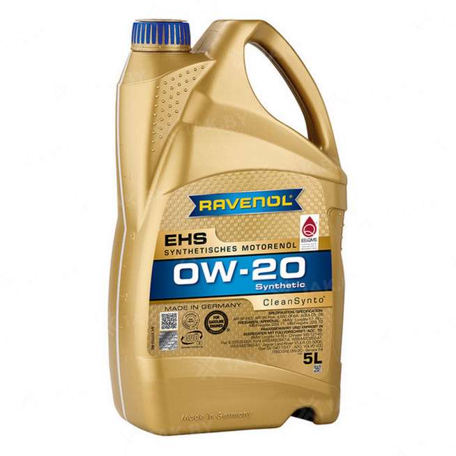 Масло моторное RAVENOL EHS 0w20, 5 л 0