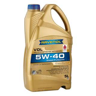 Масло моторное RAVENOL VDL 5W-40 SJ/CF-4, 5 л