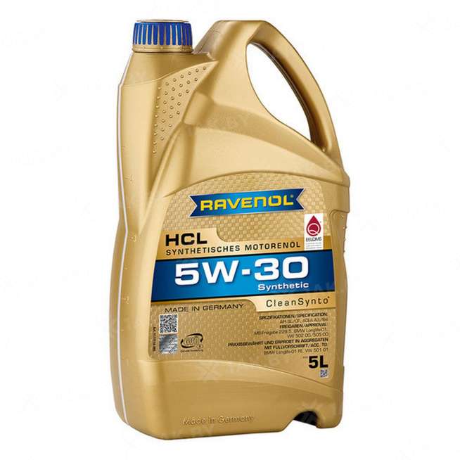 Масло моторное RAVENOL HCL SAE 5W-30, 5 л 0