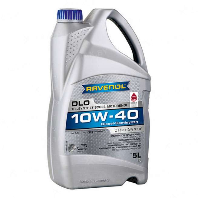 Масло моторное RAVENOL DLO 10W-40 CF, 5 л 0