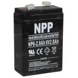 Аккумулятор NPP (2.8 Ah,6 V) AGM 67x34x103 0.48 кг