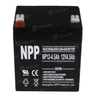 Аккумулятор NPP для ИБП, детского электромобиля, эхолота (4.5 Ah,12 V) AGM 89x69x101 1.5 кг 2