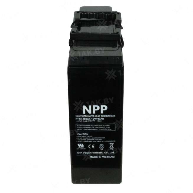 Аккумулятор NPP для ИБП, детского электромобиля, эхолота (100 Ah,12 V) AGM 395х110х286 32.8 кг 4