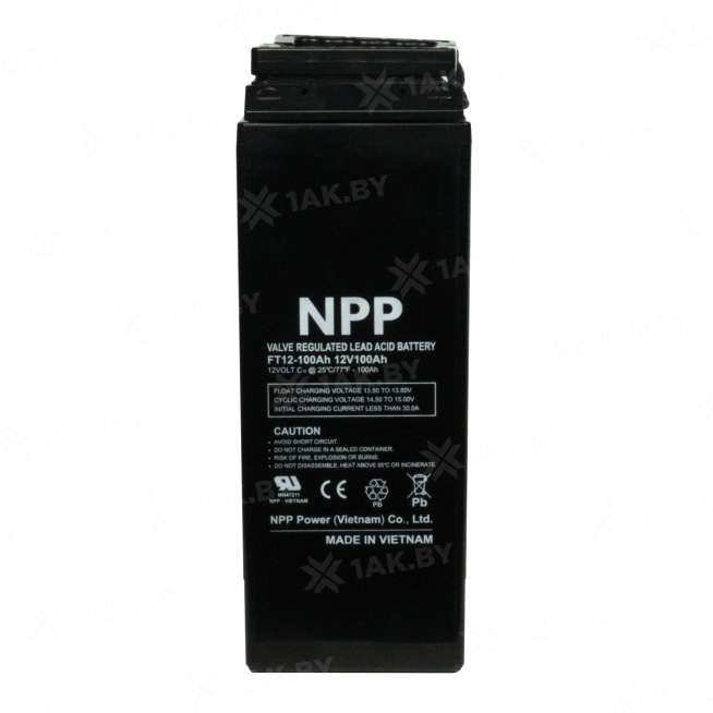 Аккумулятор NPP для ИБП, детского электромобиля, эхолота (100 Ah,12 V) AGM 395х110х286 32.8 кг 5