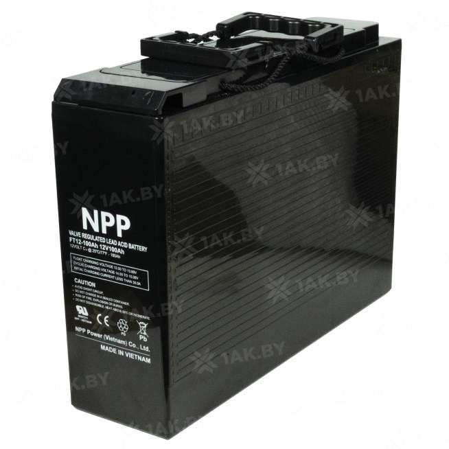 Аккумулятор NPP для ИБП, детского электромобиля, эхолота (100 Ah,12 V) AGM 395х110х286 32.8 кг 6