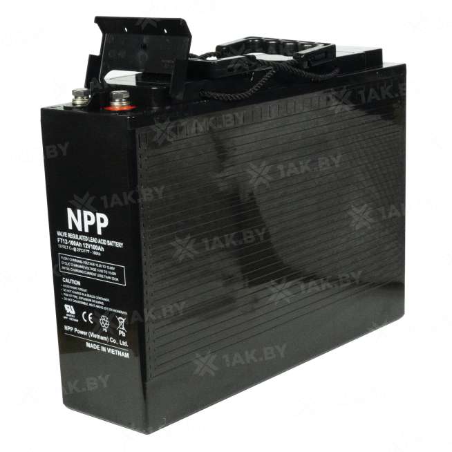 Аккумулятор NPP для ИБП, детского электромобиля, эхолота (100 Ah,12 V) AGM 395х110х286 32.8 кг 7
