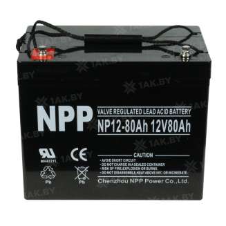 Аккумулятор NPP (80 Ah,12 V) AGM 260x170x215 24.2 кг 1
