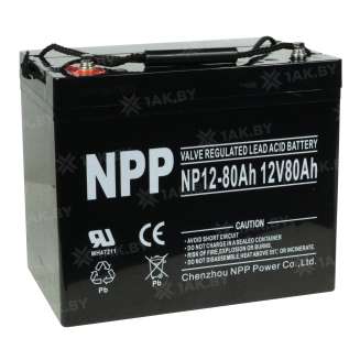 Аккумулятор NPP (80 Ah,12 V) AGM 260x170x215 24.2 кг 2
