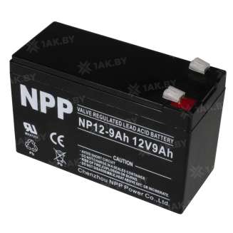Аккумулятор NPP (9 Ah,12 V) AGM 150x65x92 2.5 кг 2
