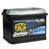 Аккумулятор ZAP CARBON (62 Ah) 550 A, 12 V Обратная, R+ L2 ZAP-562 05