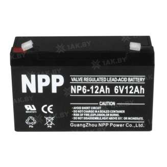 Аккумулятор NPP (12 Ah,6 V) AGM 151x50x94 1.65 кг 1