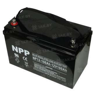 Аккумулятор NPP (100 Ah,12 V) AGM 330x171x214/220 29.5 кг 2